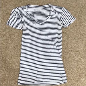 Black & White Stripped Ann Taylor Top